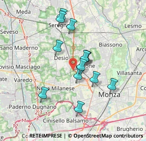 Mappa Strada Comunale Vecchia Muggiò, 20835 Muggiò MB, Italia (3.01846)