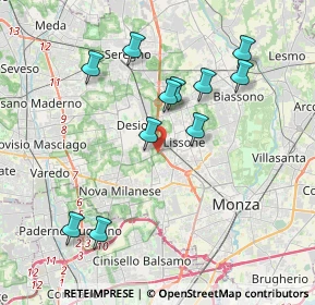 Mappa Strada Comunale Vecchia Muggiò, 20835 Muggiò MB, Italia (3.75091)