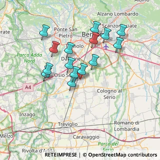 Mappa Via Cernaia, 24049 Verdello BG, Italia (6.604)