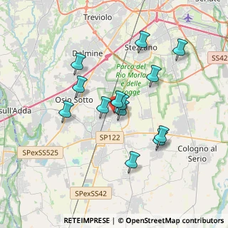 Mappa Via Cernaia, 24049 Verdello BG, Italia (3.12538)