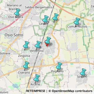 Mappa Via Cernaia, 24049 Verdello BG, Italia (2.51818)