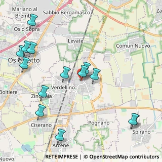 Mappa Via Cernaia, 24049 Verdello BG, Italia (2.49429)