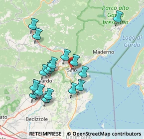 Mappa Via Gasparo da Salò, 25087 Salò BS, Italia (7.54444)