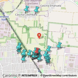 Mappa Via delle Grigne, 21042 Caronno Pertusella VA, Italia (0.61429)