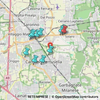 Mappa Via delle Grigne, 21042 Caronno Pertusella VA, Italia (1.61)