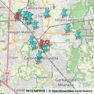 Mappa Via delle Grigne, 21042 Caronno Pertusella VA, Italia (2.34278)