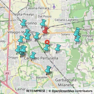 Mappa Via delle Grigne, 21042 Caronno Pertusella VA, Italia (2.152)