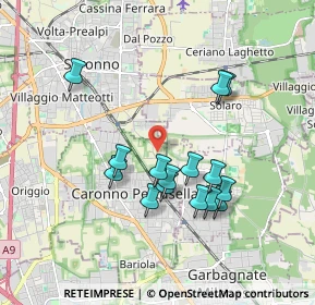 Mappa Via delle Grigne, 21042 Caronno Pertusella VA, Italia (1.656)