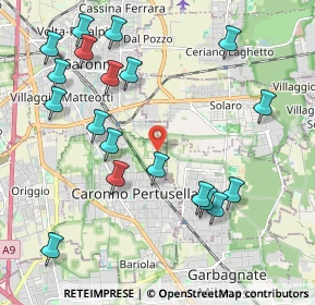 Mappa Via delle Grigne, 21042 Caronno Pertusella VA, Italia (2.33684)