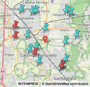 Mappa Via delle Grigne, 21042 Caronno Pertusella VA, Italia (2.30526)