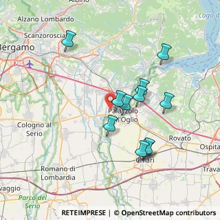 Mappa Via Cascine, 24060 Palazzolo sull'Oglio BS, Italia (6.73818)