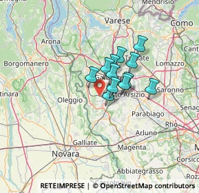Mappa Via Monviso, 21015 Lonate Pozzolo VA, Italia (7.98833)