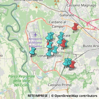 Mappa Via Monviso, 21015 Lonate Pozzolo VA, Italia (2.785)
