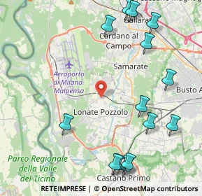 Mappa Via Monviso, 21015 Lonate Pozzolo VA, Italia (5.35286)