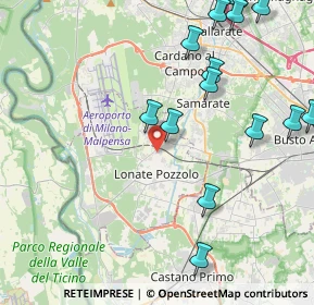 Mappa Via Monviso, 21015 Lonate Pozzolo VA, Italia (6.035)