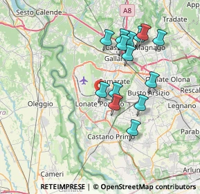 Mappa Via Monviso, 21015 Lonate Pozzolo VA, Italia (6.78429)