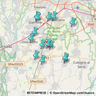 Mappa Via Enrico Fermi, 24049 Verdello BG, Italia (3.44857)