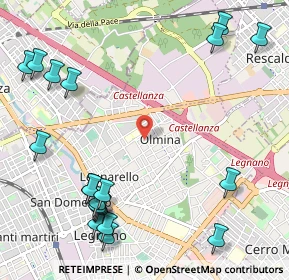 Mappa Via Carlo Collodi, 20025 Legnano MI, Italia (1.444)