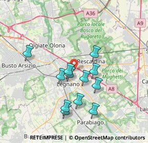 Mappa Via Carlo Collodi, 20025 Legnano MI, Italia (3.17667)