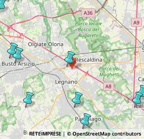 Mappa Via Carlo Collodi, 20025 Legnano MI, Italia (6.86167)