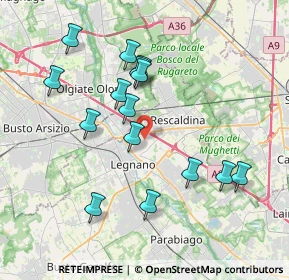 Mappa Via Carlo Collodi, 20025 Legnano MI, Italia (3.70333)