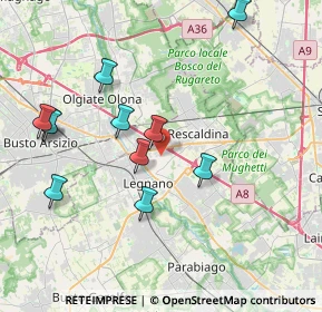 Mappa Via Carlo Collodi, 20025 Legnano MI, Italia (4.03545)