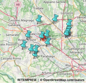 Mappa Via Carlo Collodi, 20025 Legnano MI, Italia (6.35267)