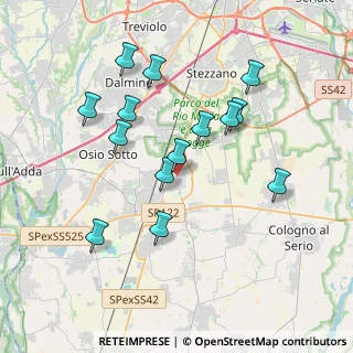 Mappa Via Galileo Galilei, 24049 Verdello BG, Italia (3.59214)