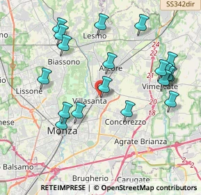 Mappa Via Amatore Sciesa, 20852 Villasanta MB, Italia (4.21474)