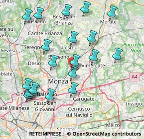 Mappa Via Amatore Sciesa, 20852 Villasanta MB, Italia (8.666)