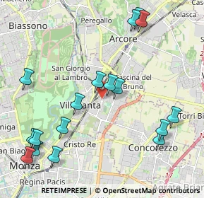 Mappa Via Amatore Sciesa, 20852 Villasanta MB, Italia (2.45647)