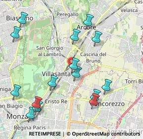 Mappa Via Amatore Sciesa, 20852 Villasanta MB, Italia (2.35267)