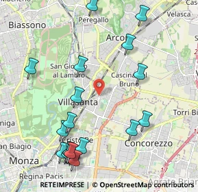 Mappa Via Amatore Sciesa, 20852 Villasanta MB, Italia (2.49)