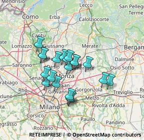 Mappa Via Amatore Sciesa, 20852 Villasanta MB, Italia (10.153)