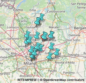 Mappa Via Amatore Sciesa, 20852 Villasanta MB, Italia (10.3725)