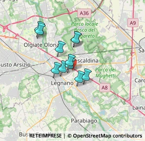 Mappa Via Daniele Manin, 20025 Legnano MI, Italia (2.32545)