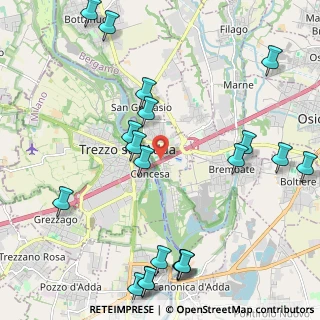 Mappa Via Torquato Tasso, 24042 Capriate San Gervasio BG, Italia (2.727)