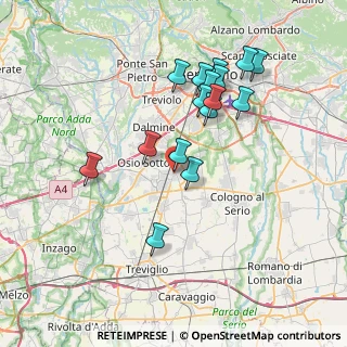 Mappa Via Castello, 24049 Verdello BG, Italia (6.99375)