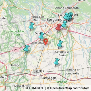 Mappa Via Castello, 24049 Verdello BG, Italia (8.75636)