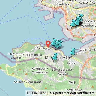Mappa Borgo S. Cristoforo, 34015 Muggia TS, Italia (2.46944)