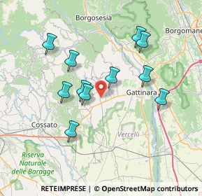 Mappa 13060 Roasio VC, Italia (6.68727)