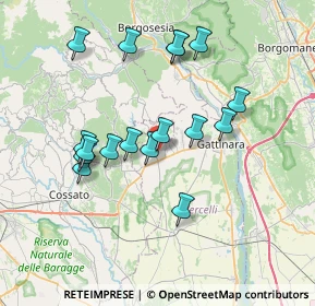 Mappa 13060 Roasio VC, Italia (6.82529)