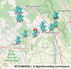 Mappa 13060 Roasio VC, Italia (7.66385)