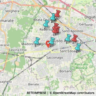 Mappa Via Messina, 21052 Busto Arsizio VA, Italia (1.69538)