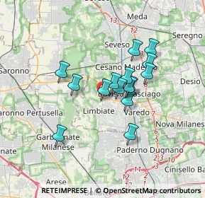 Mappa Ute Limbiate, 20812 Limbiate MB, Italia (2.61333)