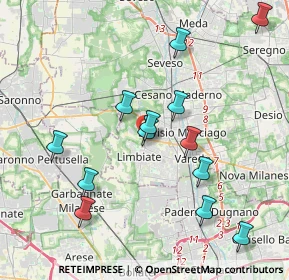 Mappa Ute Limbiate, 20812 Limbiate MB, Italia (3.98923)