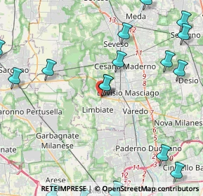 Mappa Ute Limbiate, 20812 Limbiate MB, Italia (6.467)