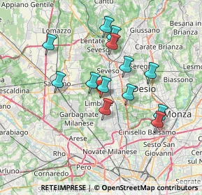 Mappa Ute Limbiate, 20812 Limbiate MB, Italia (6.31462)
