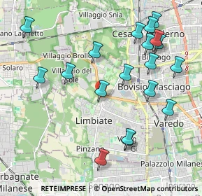 Mappa Ute Limbiate, 20812 Limbiate MB, Italia (2.24316)