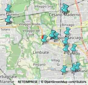 Mappa Ute Limbiate, 20812 Limbiate MB, Italia (2.47059)